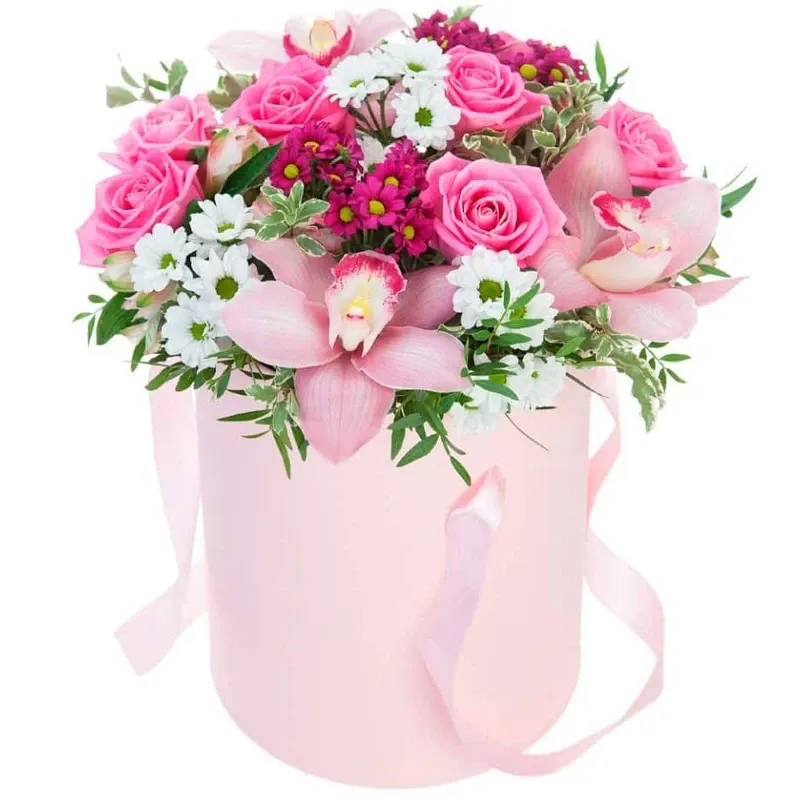 Цветы в коробке Светлые мечты